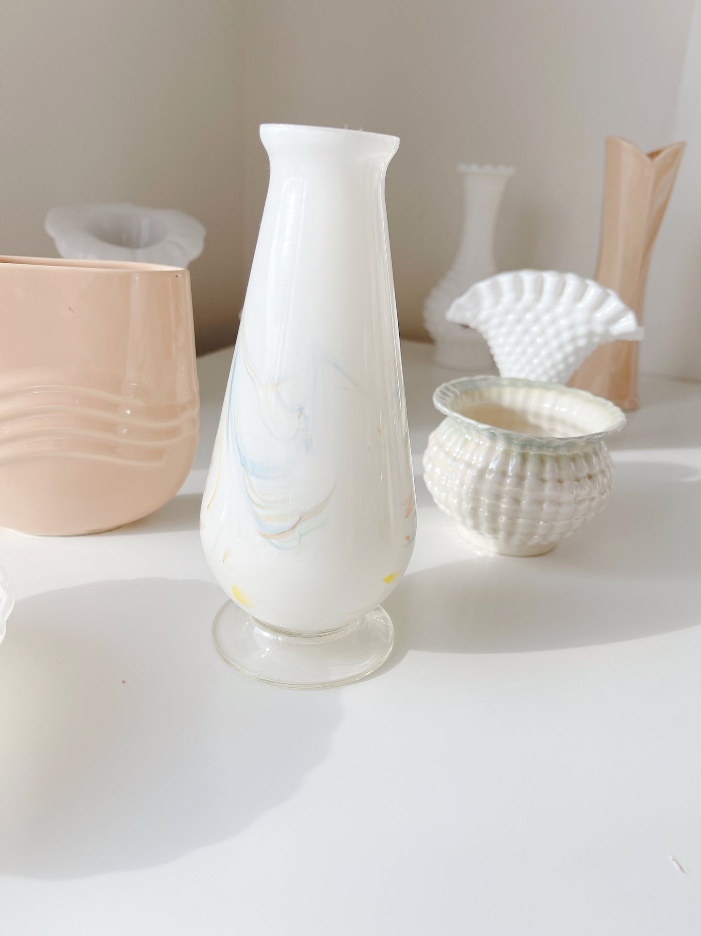 Marbled Glass Vase