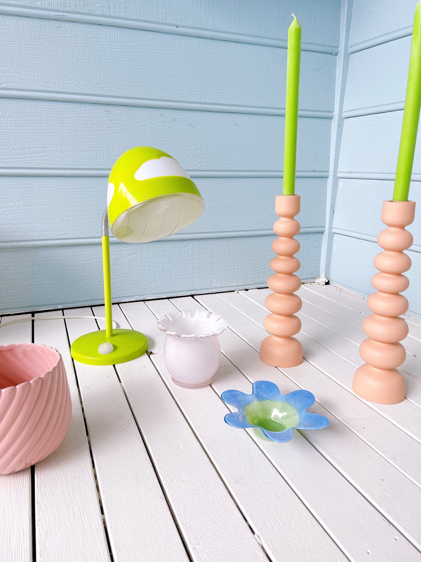 Baby Pink Glass Vase