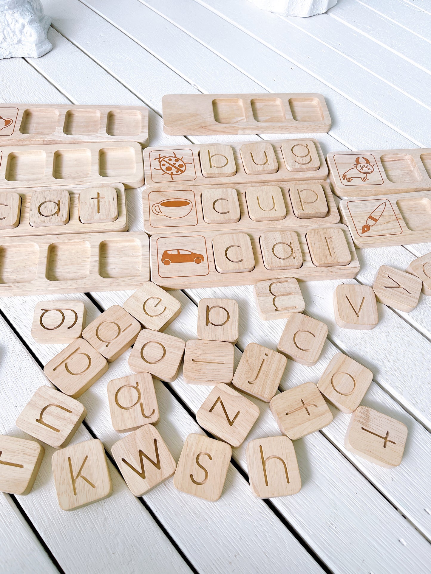 QToys Wooden Picture Word Boards (New)