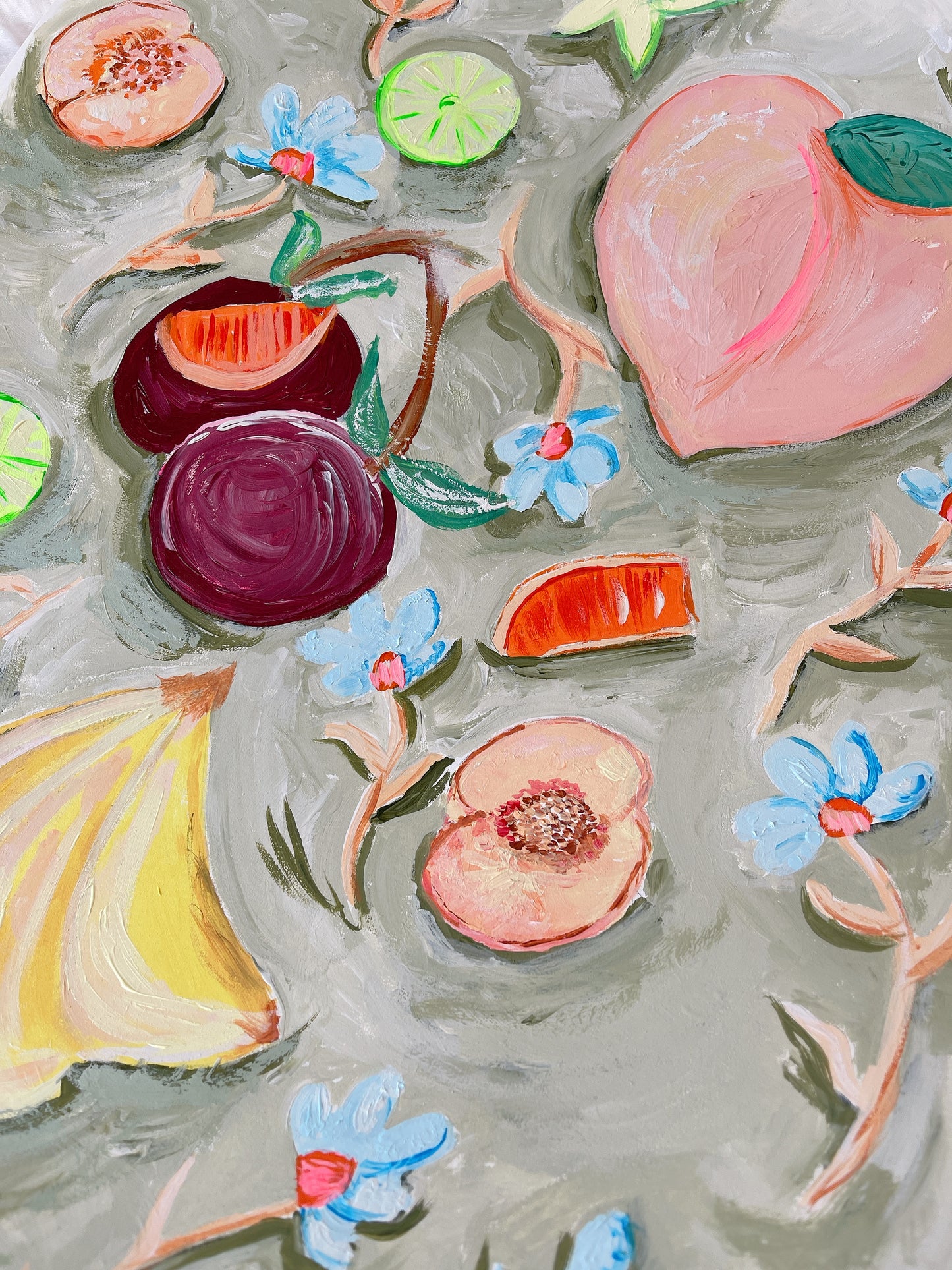Handpainted Acrylic on Paper ‘Gone Fruity’