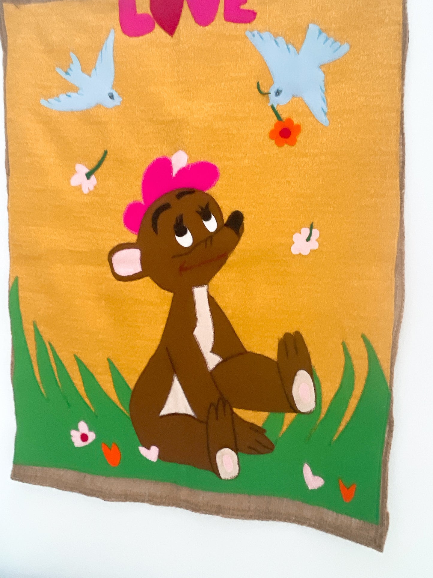 Vintage Teddy Appliqué