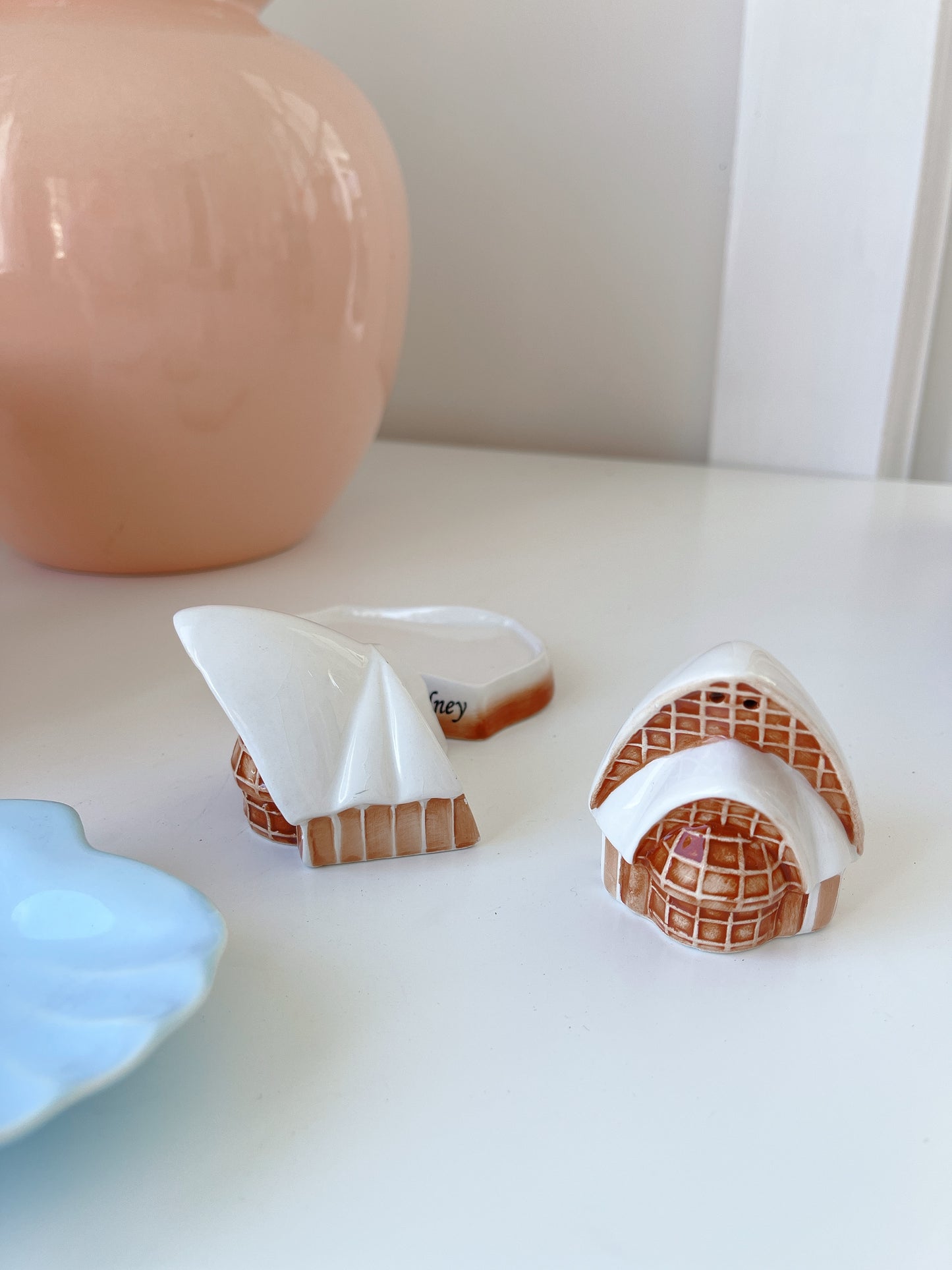 Vintage Opera House Salt & Pepper Shakers