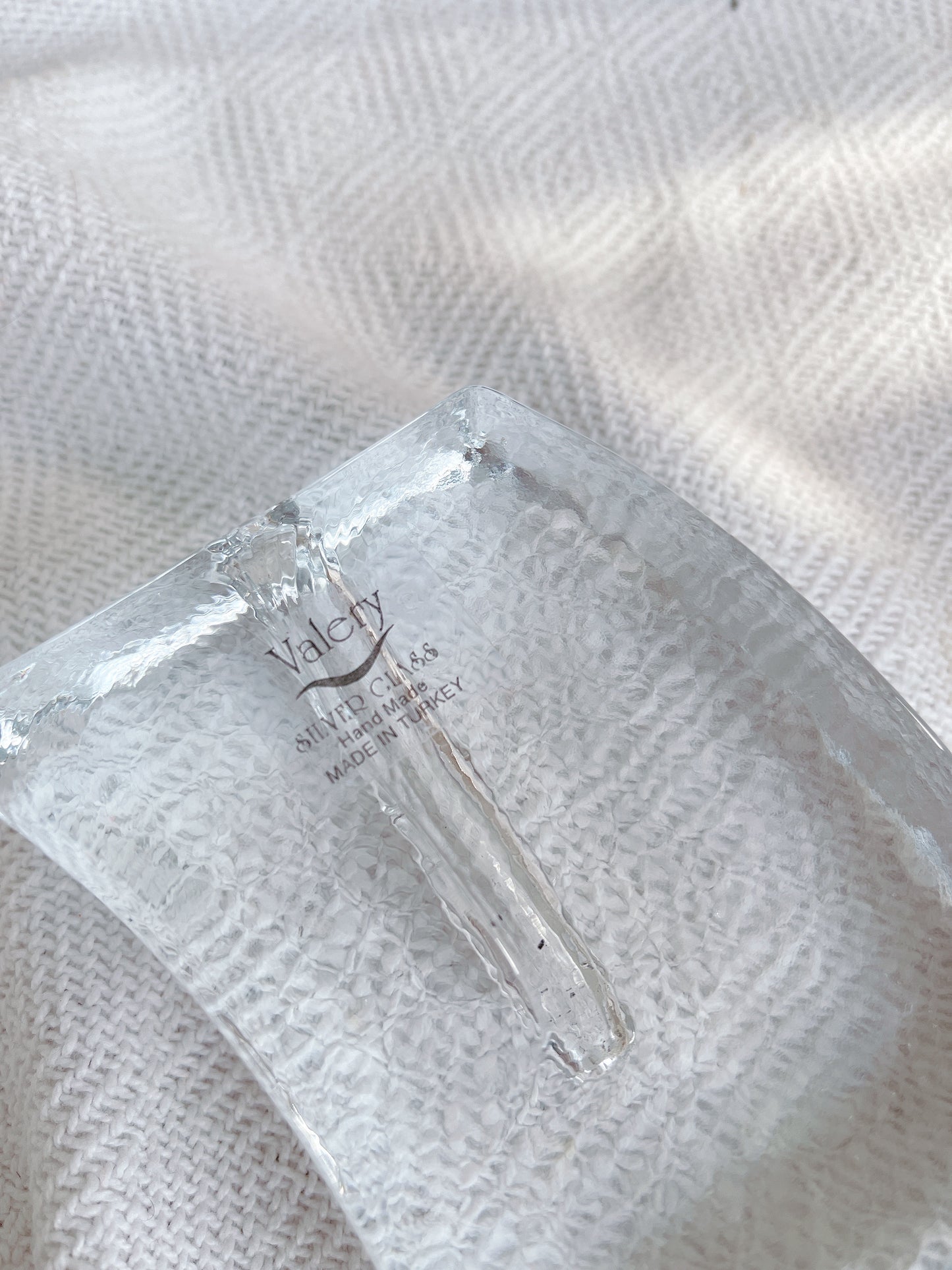 Vintage Handmade Glass Stem Vase