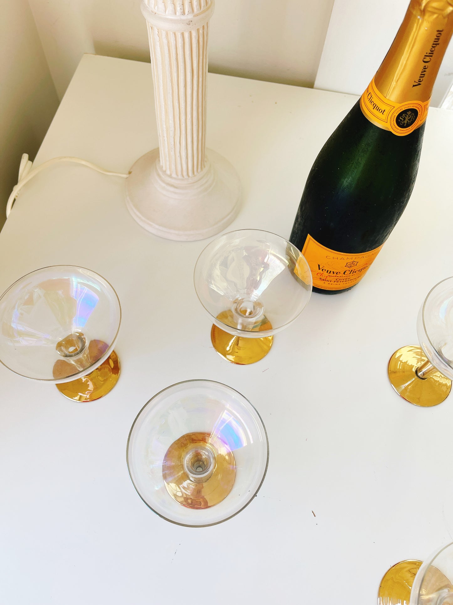Set 4 Vintage Cocktail Glasses