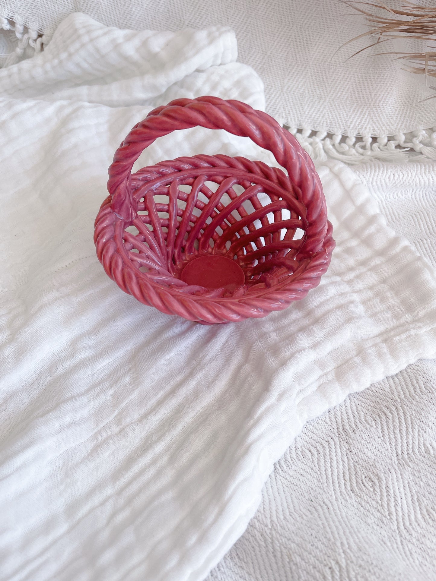 Vintage Ceramic Basket