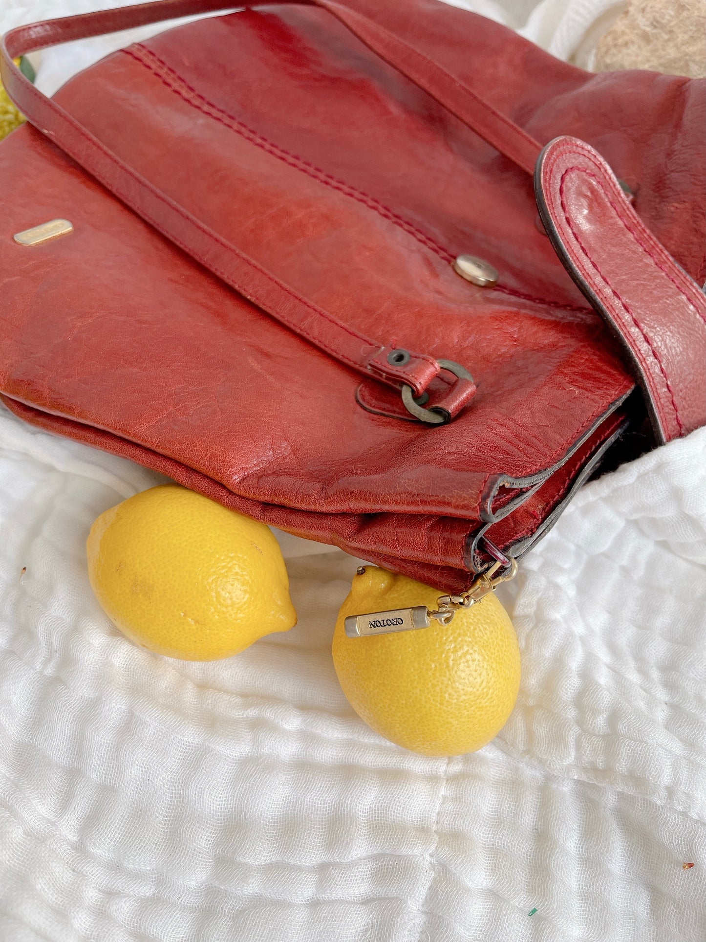Vintage Leather Oroton Handbag