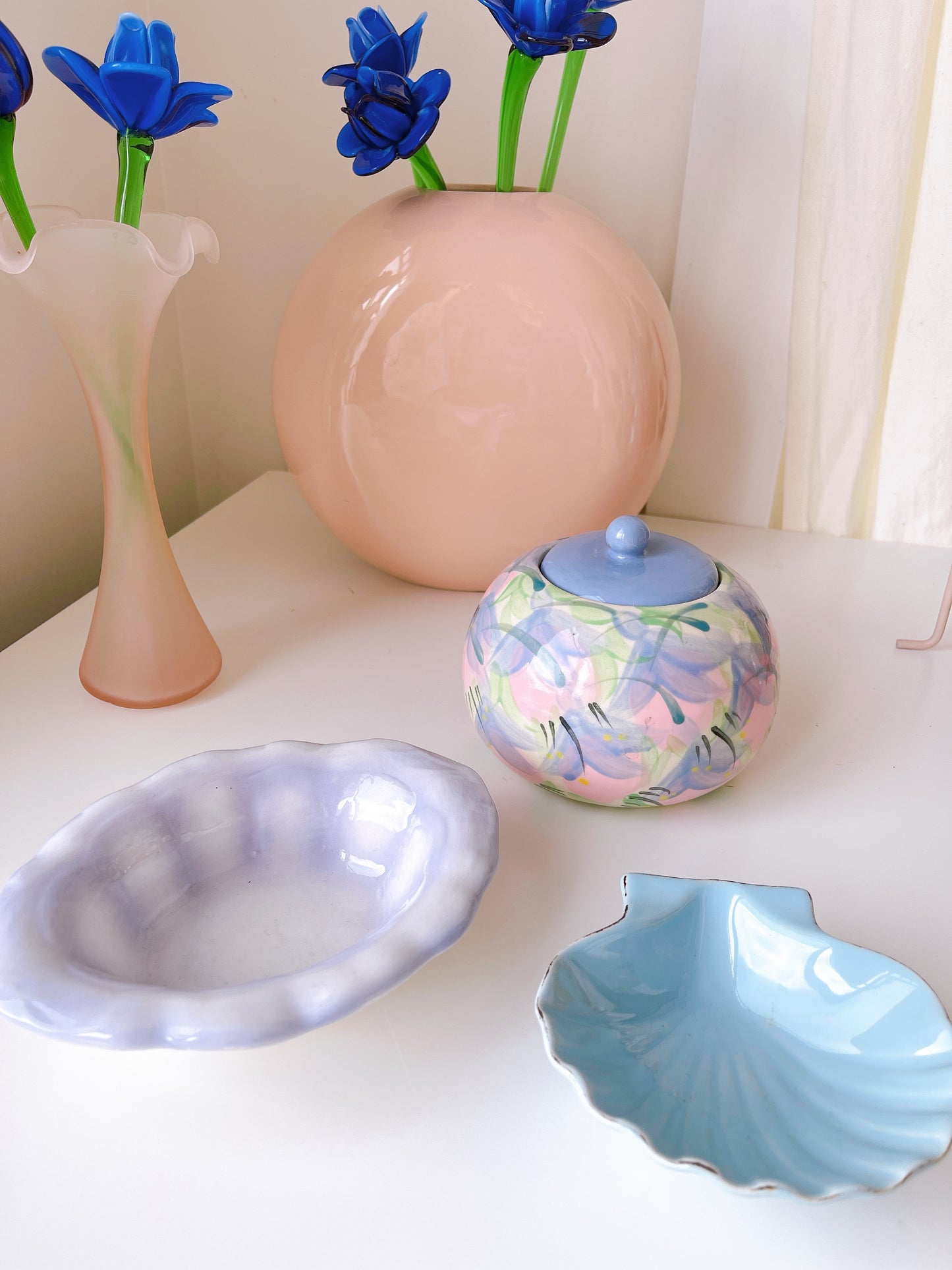 Vintage Lilac Trinket Dish - By Chaz