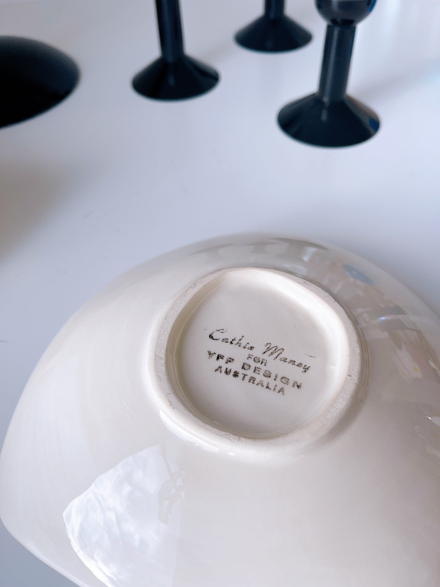 Set 2 90’s Handpainted Dishes