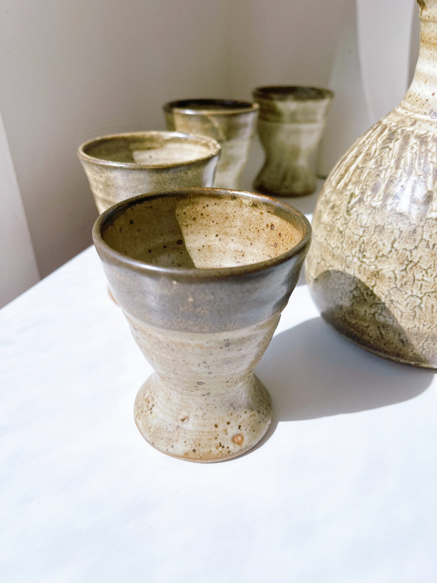 Stoneware Water Jug Set