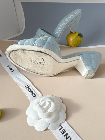 Chanel Quilted Lambskin Sandals