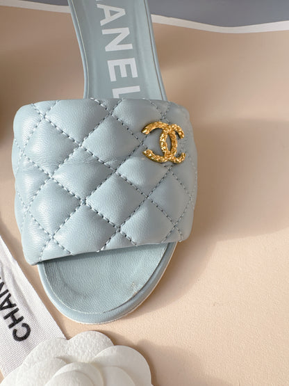 Chanel Quilted Lambskin Sandals