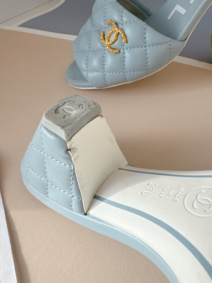 Chanel Quilted Lambskin Sandals