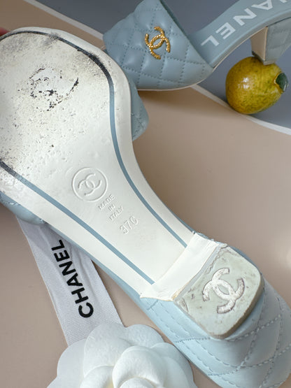 Chanel Quilted Lambskin Sandals