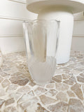 Heavy Glass Vase with Shells