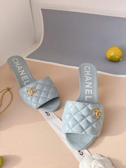 Chanel Quilted Lambskin Sandals