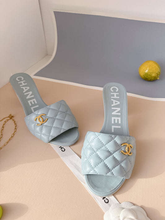 Chanel Quilted Lambskin Sandals
