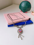 Vintage Diamanté Pink Necklace