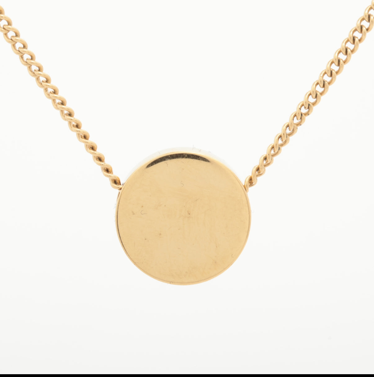 Miu Miu Pink & Gold Logo Necklace