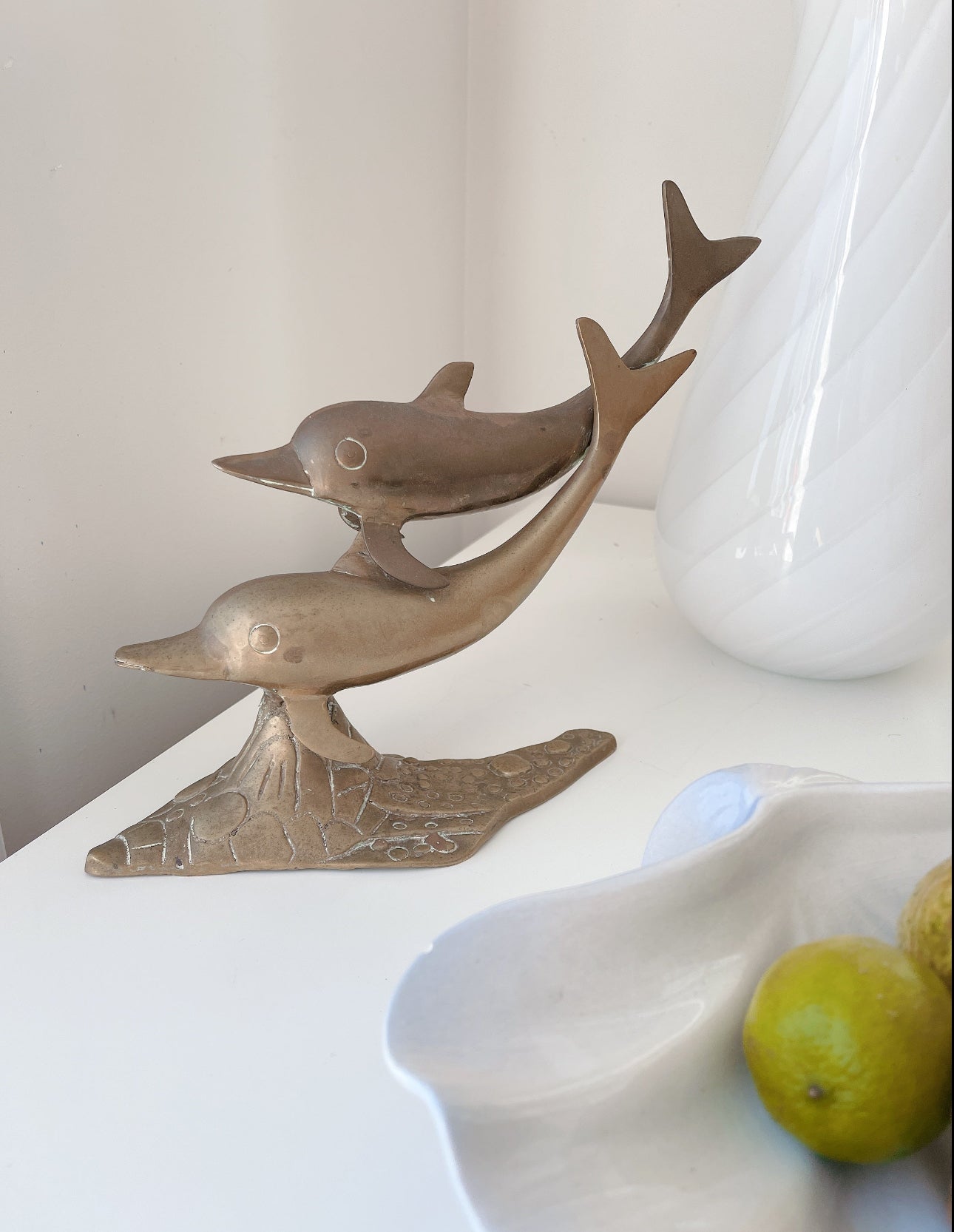 Vintage Brass Dolphins