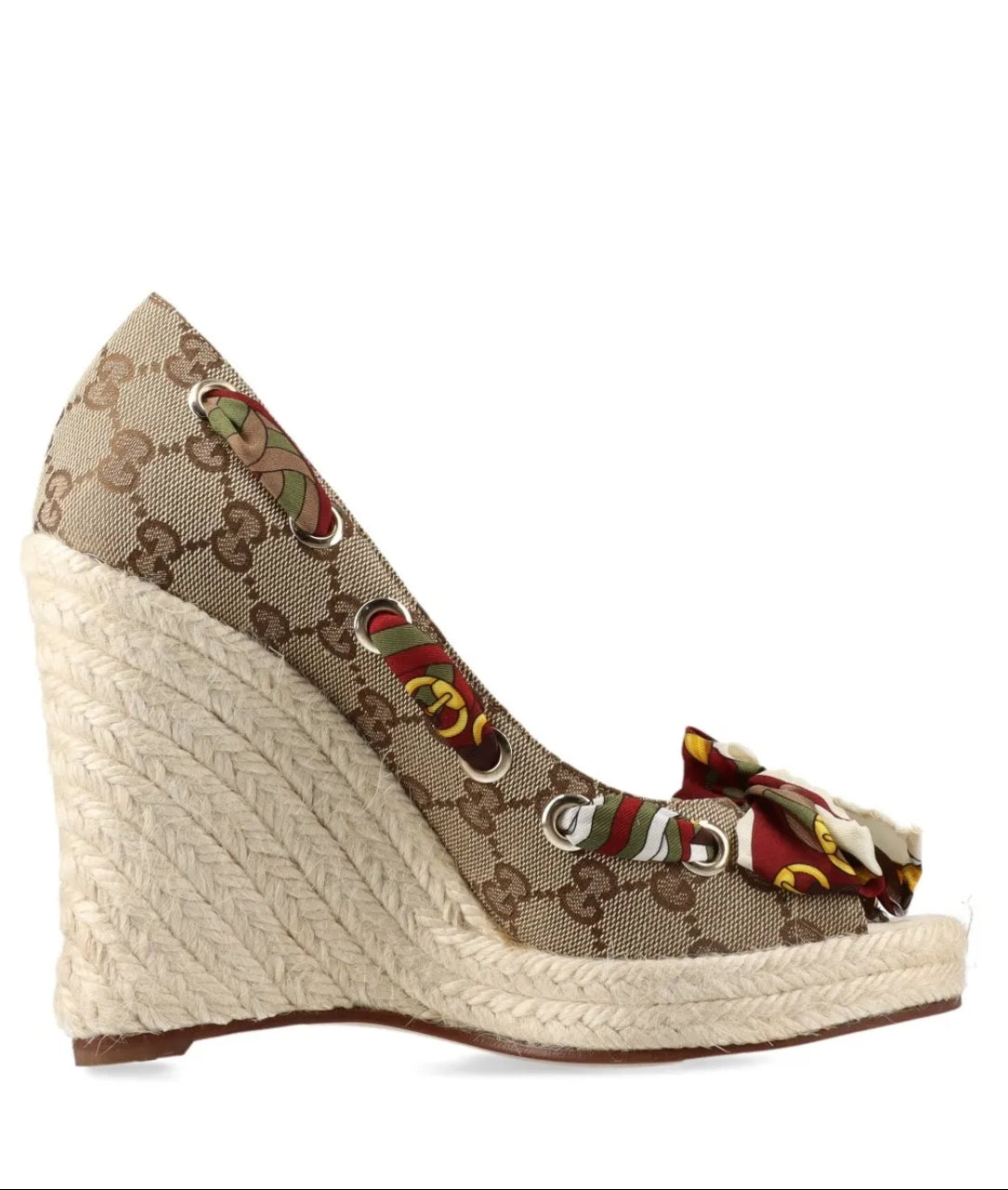 Gucci Scarf Bow Wedge