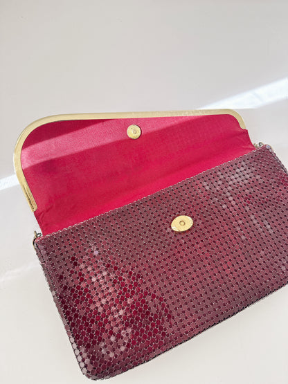 Vintage Marone Glomesh Handbag
