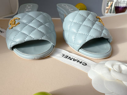 Chanel Quilted Lambskin Sandals