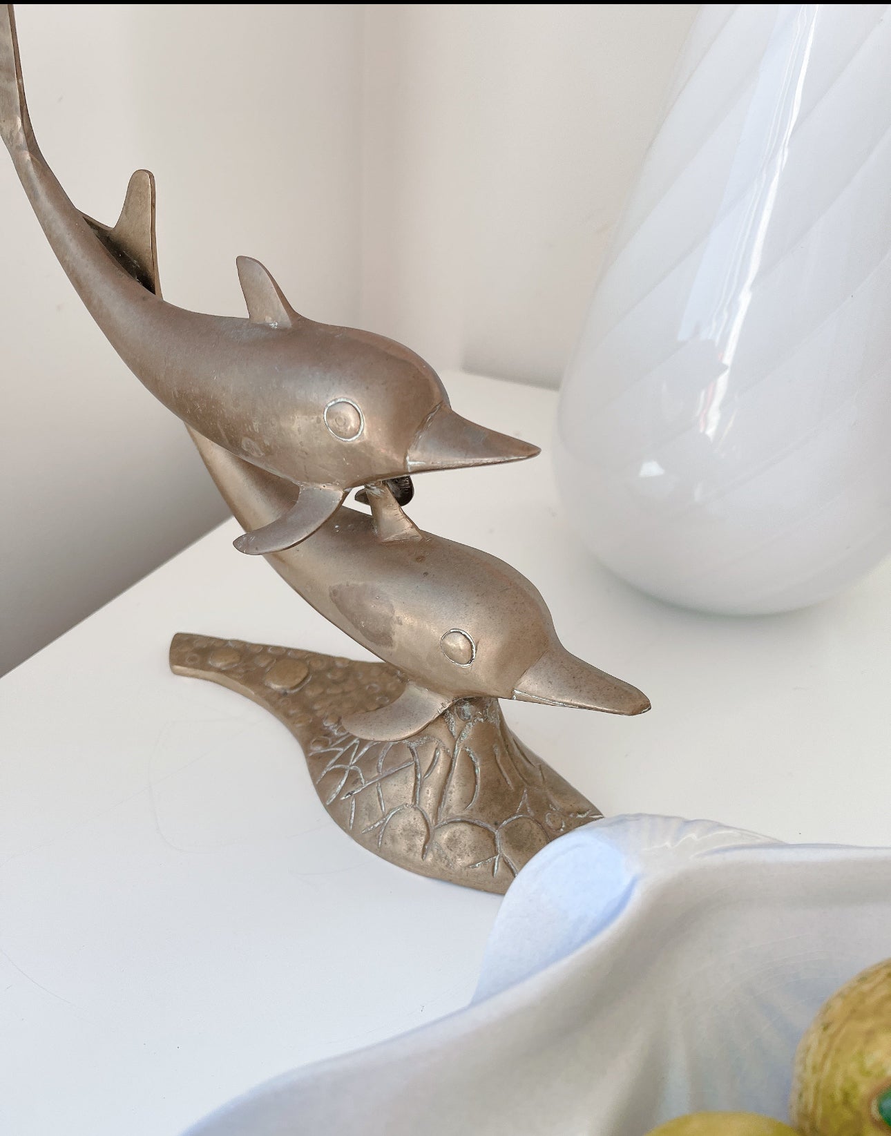 Vintage Brass Dolphins