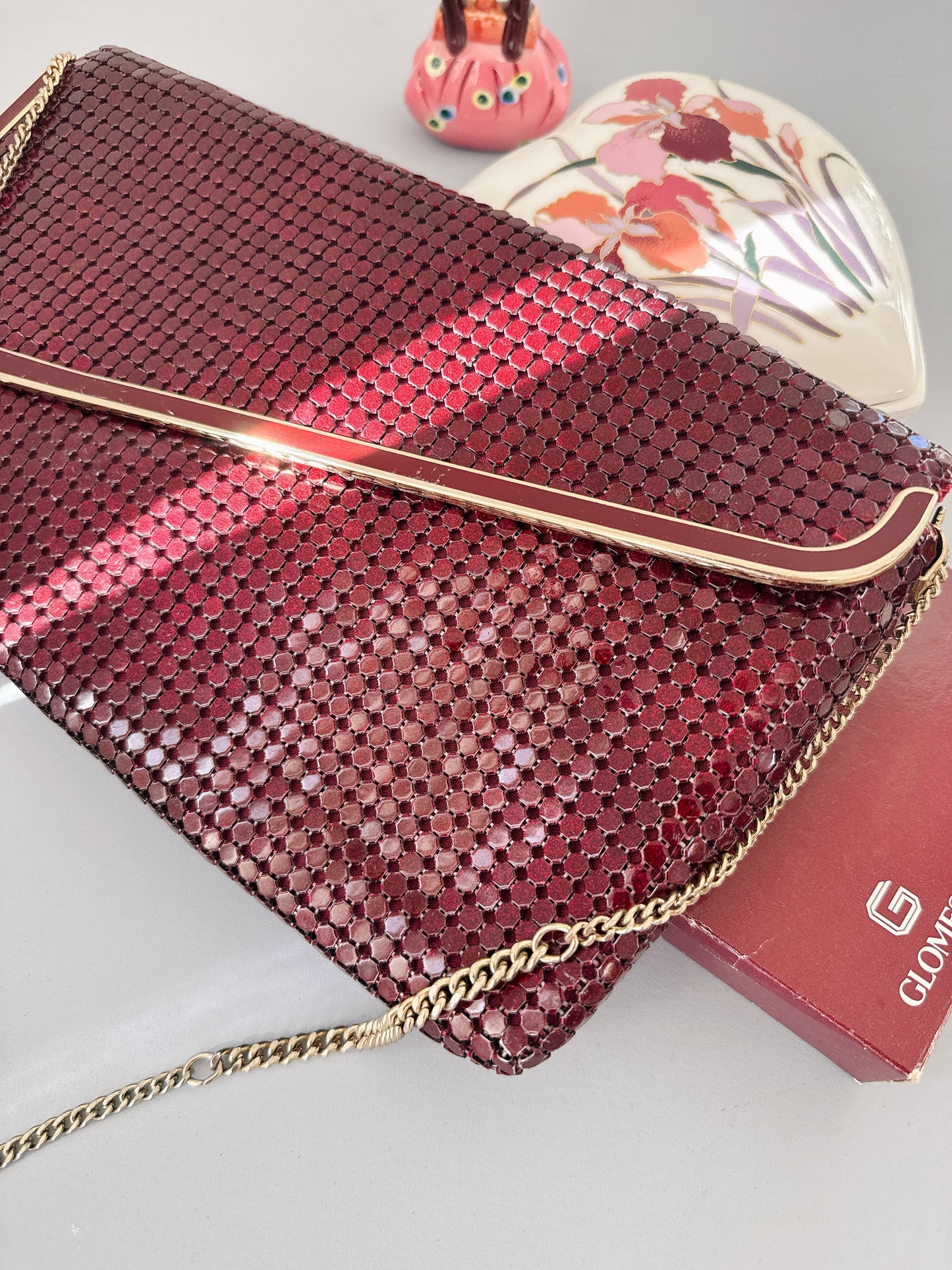 Vintage Marone Glomesh Handbag