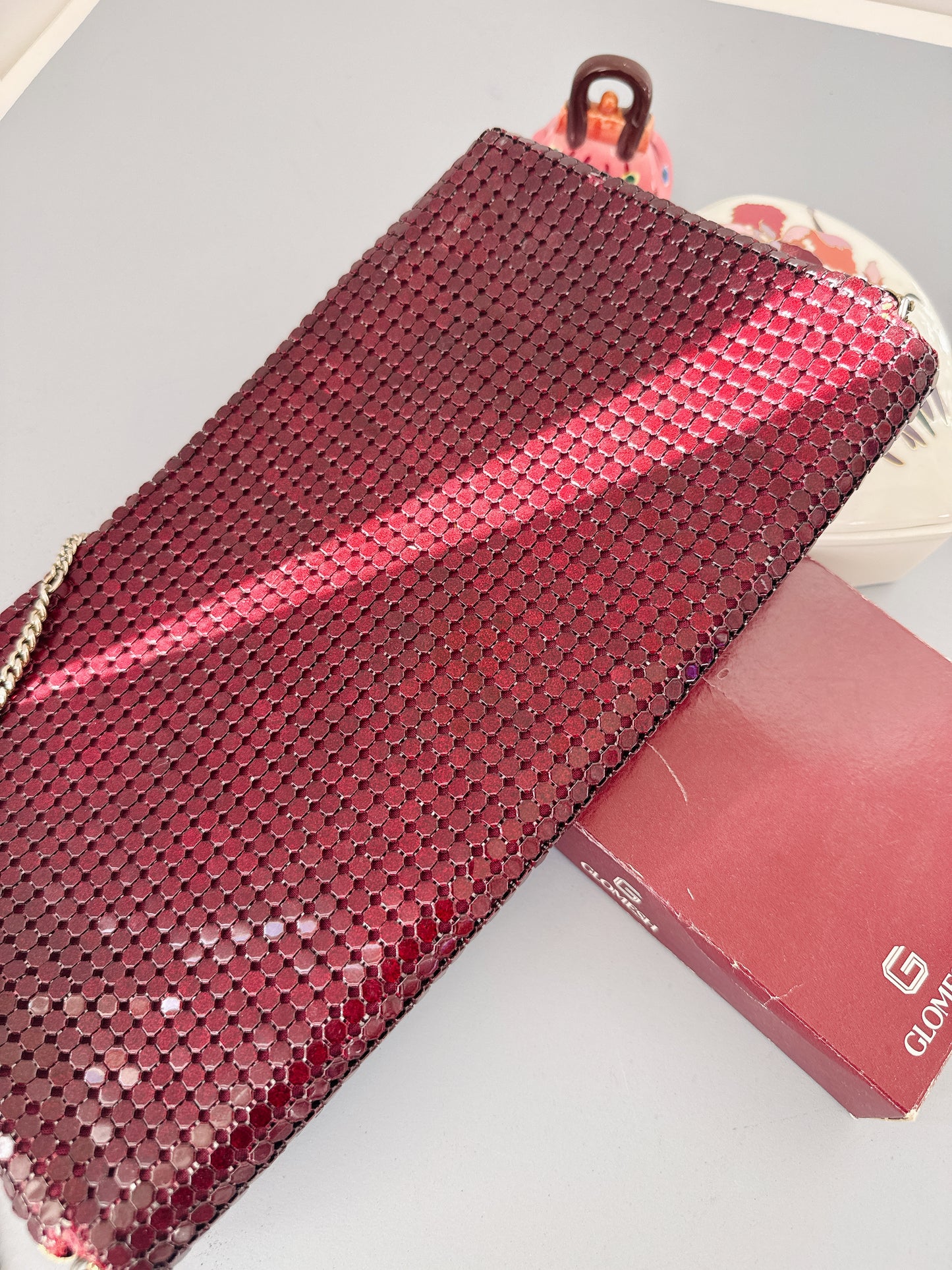 Vintage Marone Glomesh Handbag