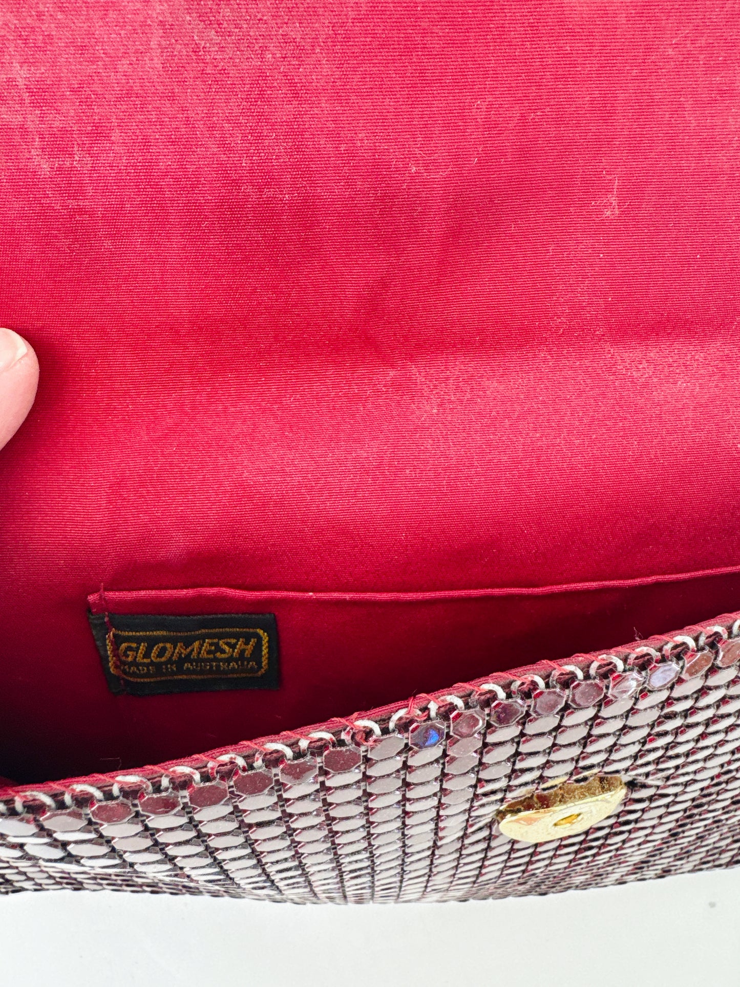 Vintage Marone Glomesh Handbag