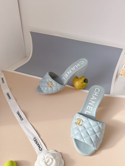 Chanel Quilted Lambskin Sandals