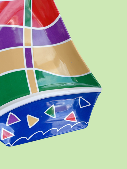 90’s Melamine Sail Boat Snack Platter