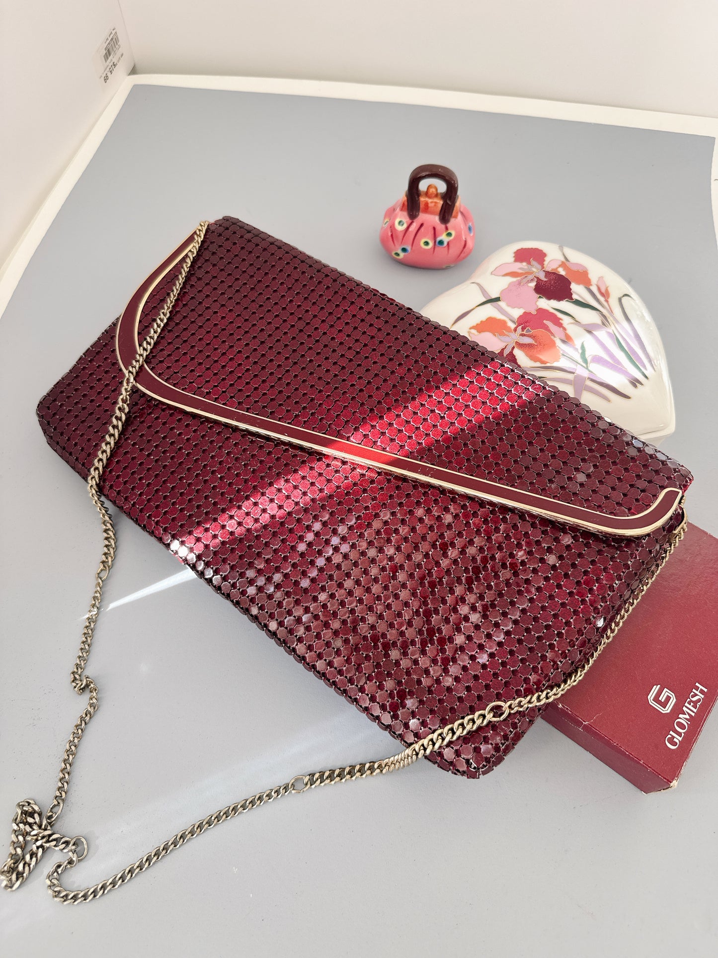 Vintage Marone Glomesh Handbag