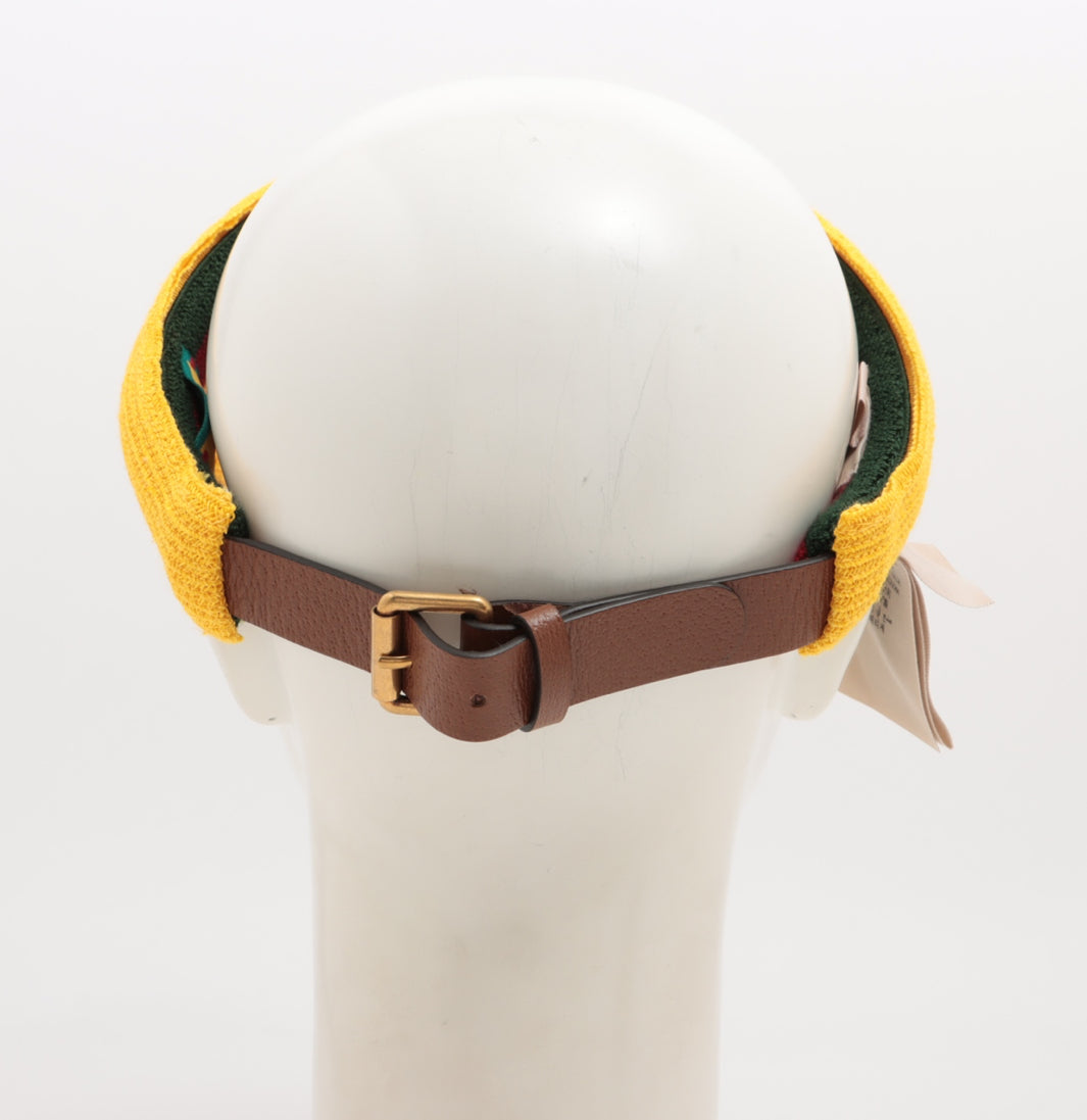 Gucci x Adidas Yellow Straw Visor