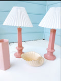 Set 2 Pink 80’s Vintage Lamps