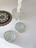 Vintage Glass Shell T-Light Holders