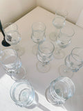 Set 9 Vintage Polish Glasses with Suns