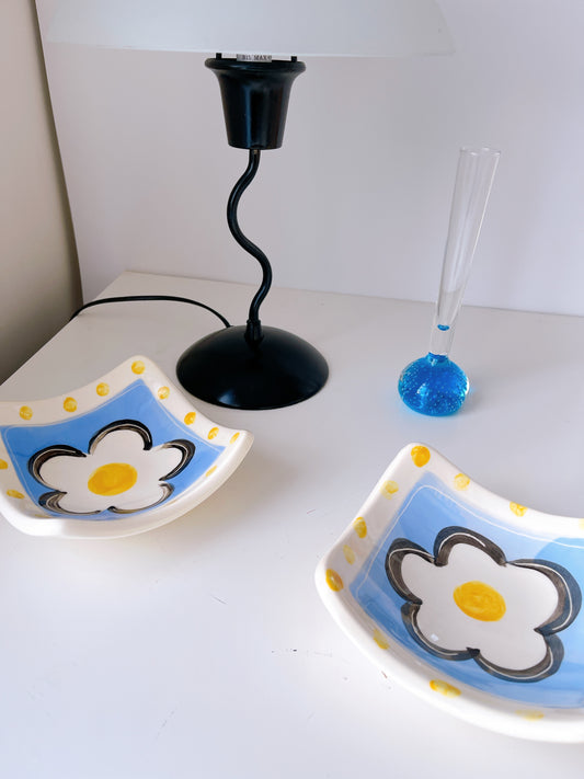 Set 2 90’s Handpainted Dishes