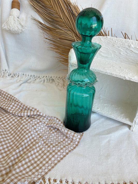 Vintage Glass Bottle with Balloon Stopper