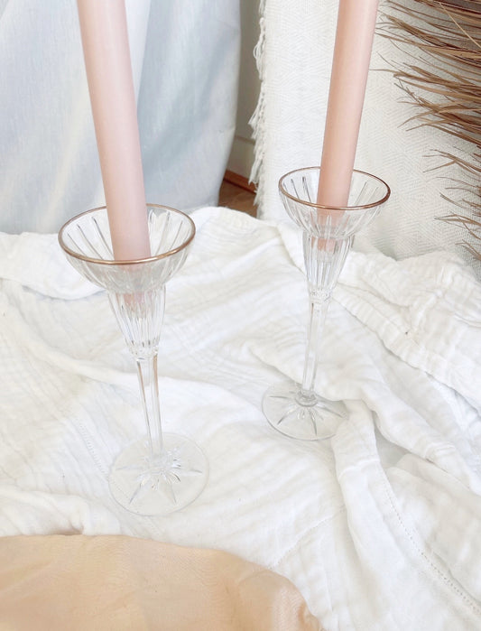 Glass Candlesticks