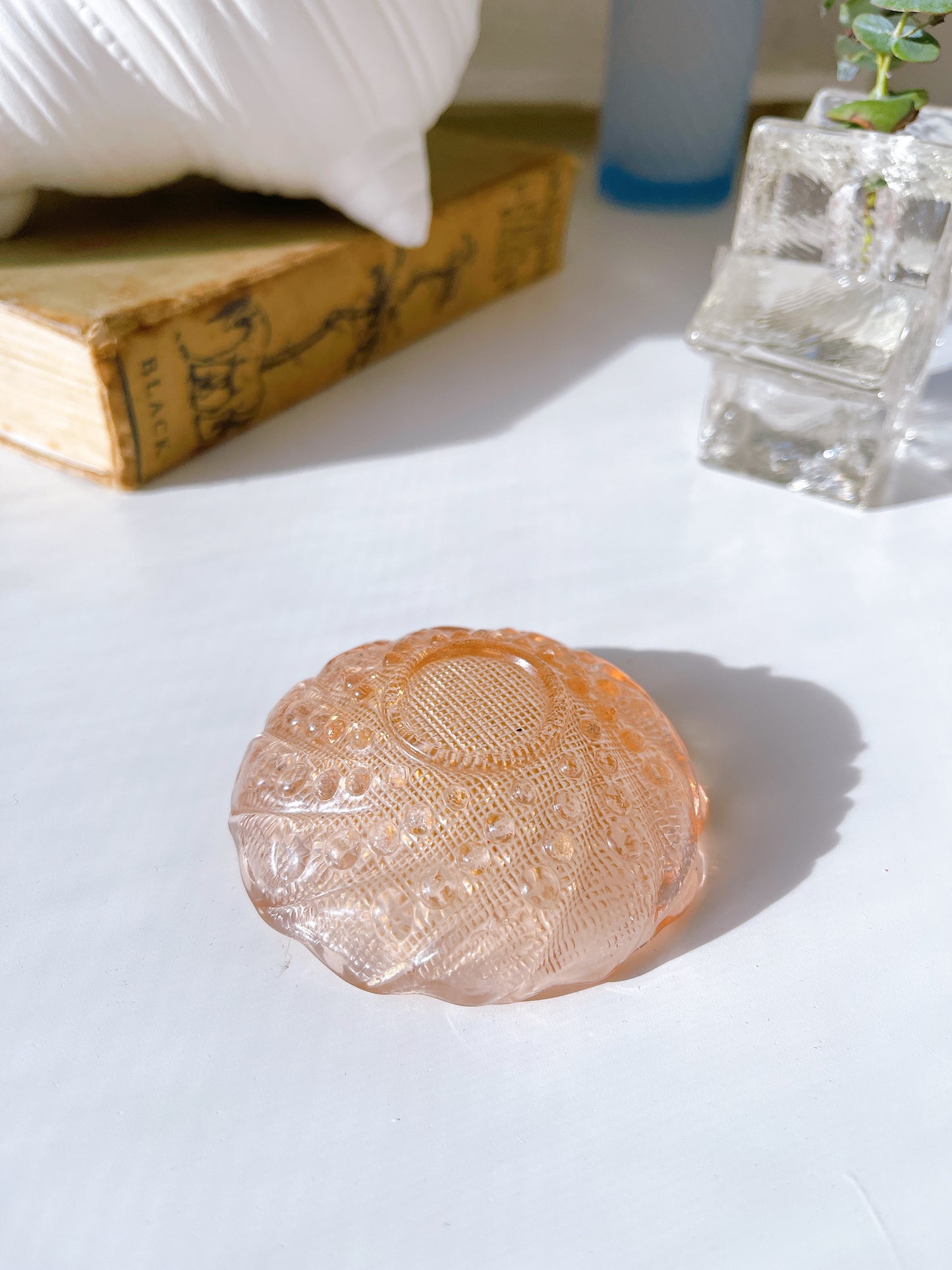 Pink Glass Trinket Dish