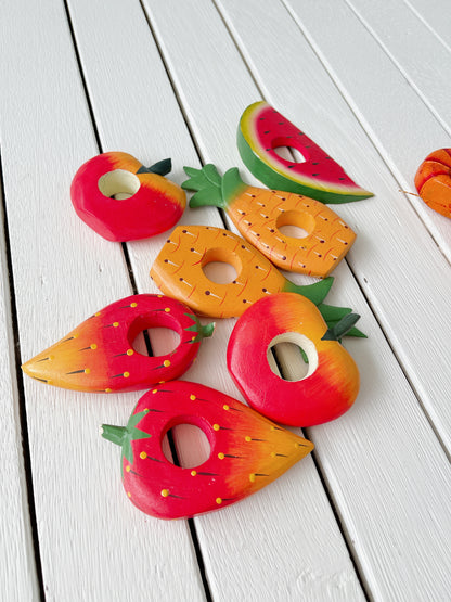 Set 7 80’s/90’s Fruit Serviette Holders