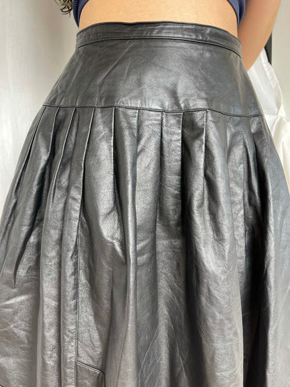 Vintage Leather Skirt