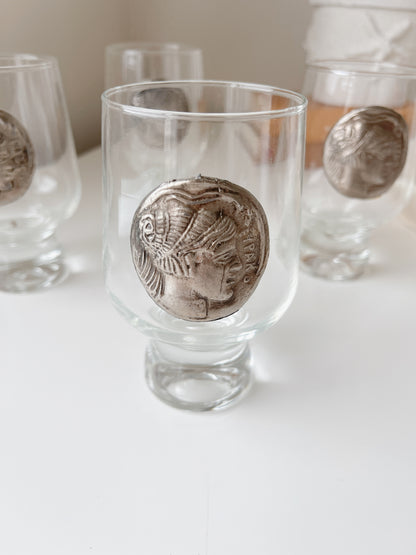 Set 4 Grecian Glasses