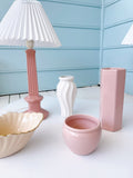 Vintage Pink Taiwanese Ceramic Vase