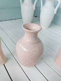 Vintage Peach Speckled Vase