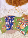 Set 5 Vintage Wrapping Paper Sheets