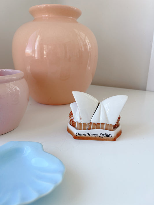 Vintage Opera House Salt & Pepper Shakers