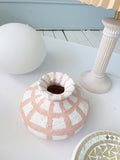 Handmade Textured Squat Vase