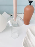 Glass Mushroom Candleholder